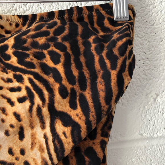 Pilpel cheetah strapless one piece swimsuit sz: 12 - Picture 2 of 8